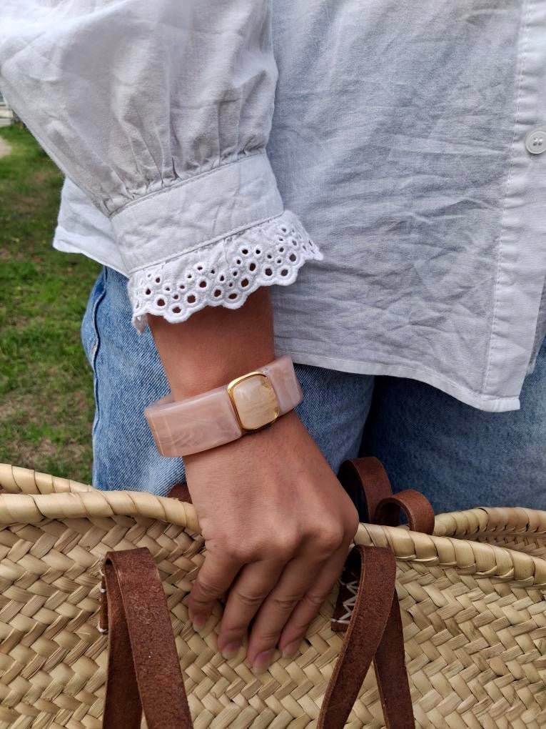 Bracelet Lina – Rose tendance – chryséa