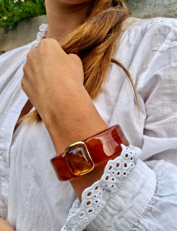 Bracelet Lina – Marron tendance – chryséa