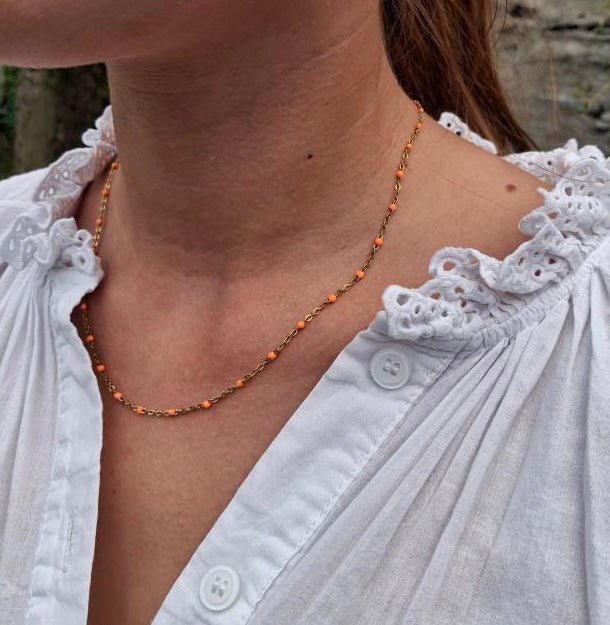 Collier Laurent – Orange tendance – chryséa